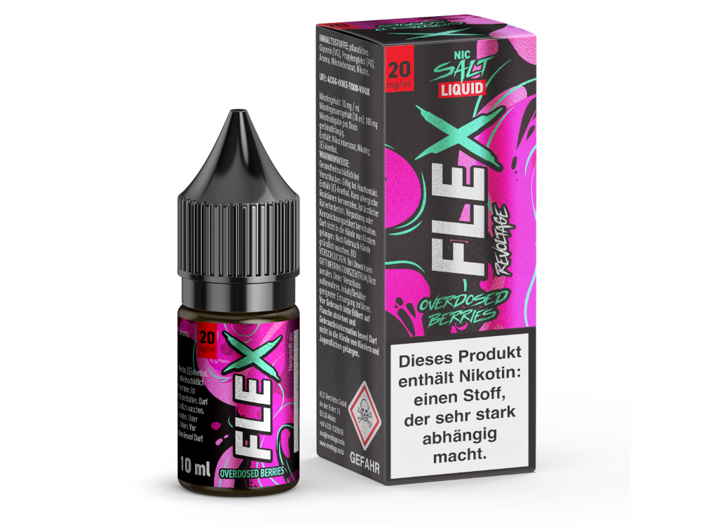 Revoltage FLEX Liquid - Overdosed Berries NicSalt