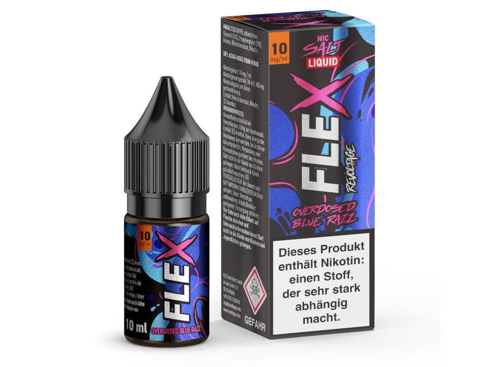 Revoltage FLEX Liquid - Overdosed BluRazz NicSalt