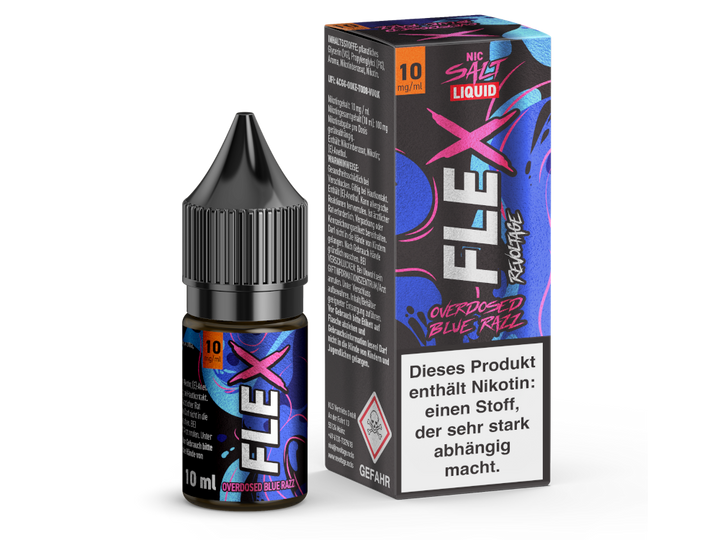 Revoltage FLEX Liquid - Overdosed BluRazz NicSalt