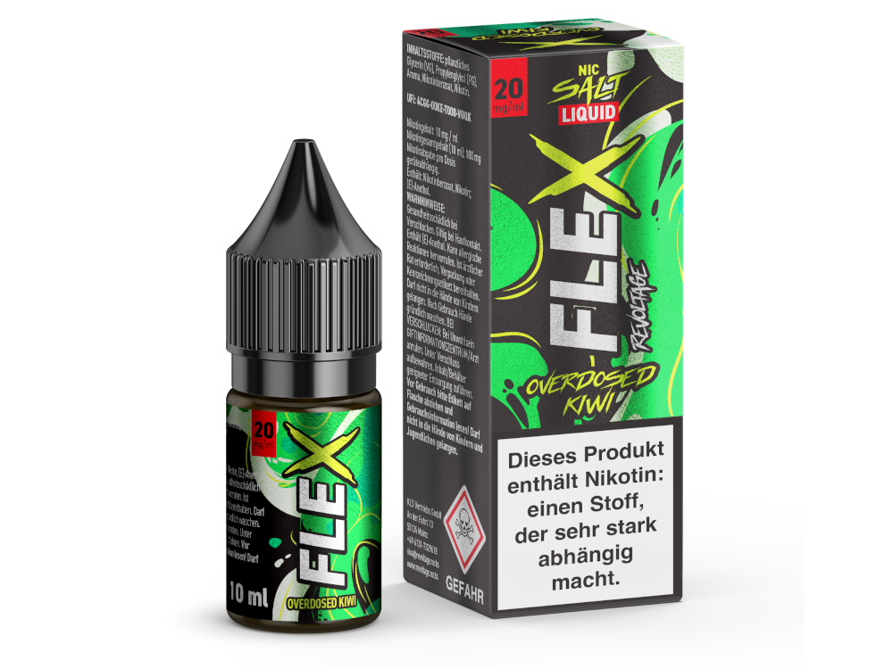 Revoltage FLEX Liquid - Overdosed Kiwi NicSalt