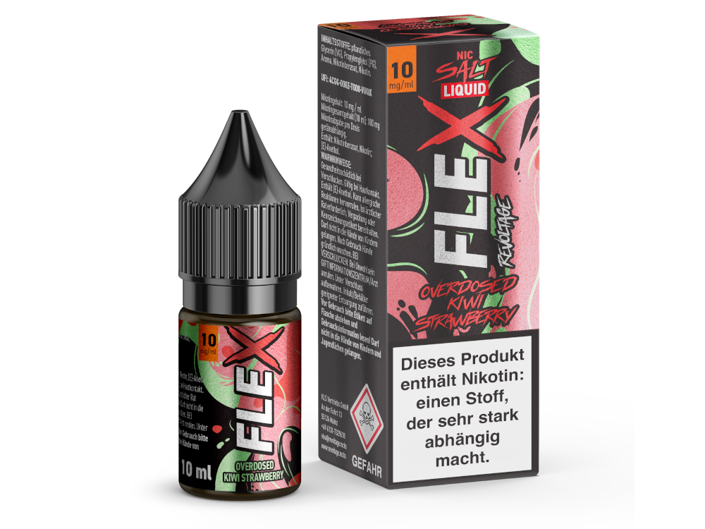 Revoltage FLEX Liquid - Overdosed Kiwi Strawberry NicSalt