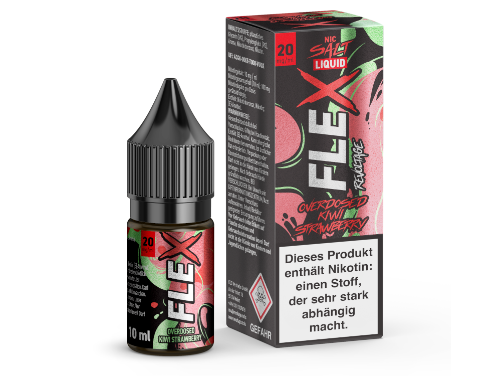 Revoltage FLEX Liquid - Overdosed Kiwi Strawberry NicSalt