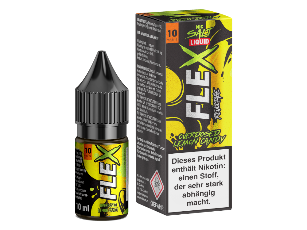 Revoltage FLEX Liquid - Overdosed Lemon Candy NicSalt