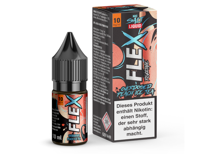 Revoltage FLEX Liquid - Overdosed Peach Ice Tea NicSalt