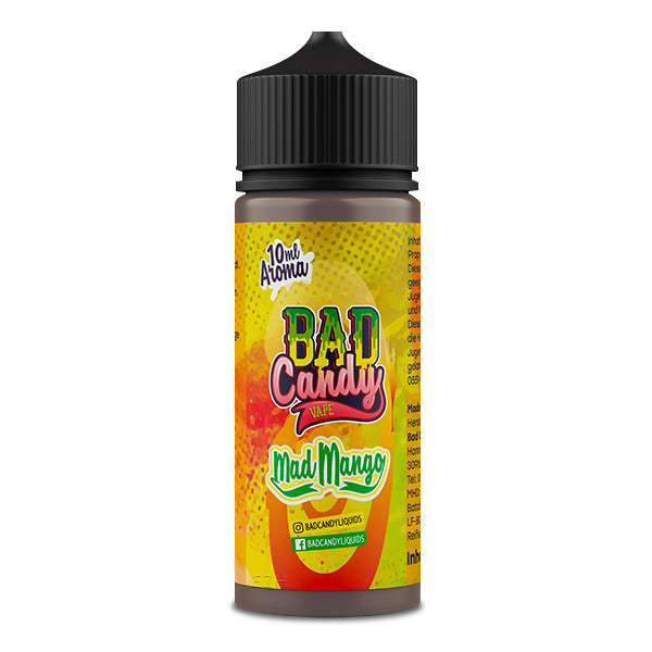 Mango Ananas Liquid, Tropisches Longfill, Maracuja-Kokos Aroma, Cremig-fruchtiges E-Liquid, Deutsche Premium-Liquids, Sub-Ohm Exotenmix, Vegan dampfen, Bad Candy Mad Mango.