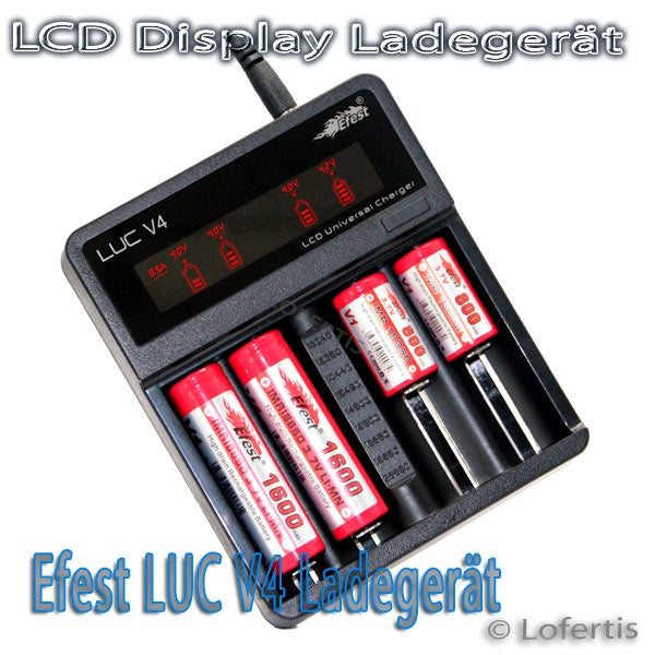 Efest LUC V4 Li-Ionen Ladegerät
