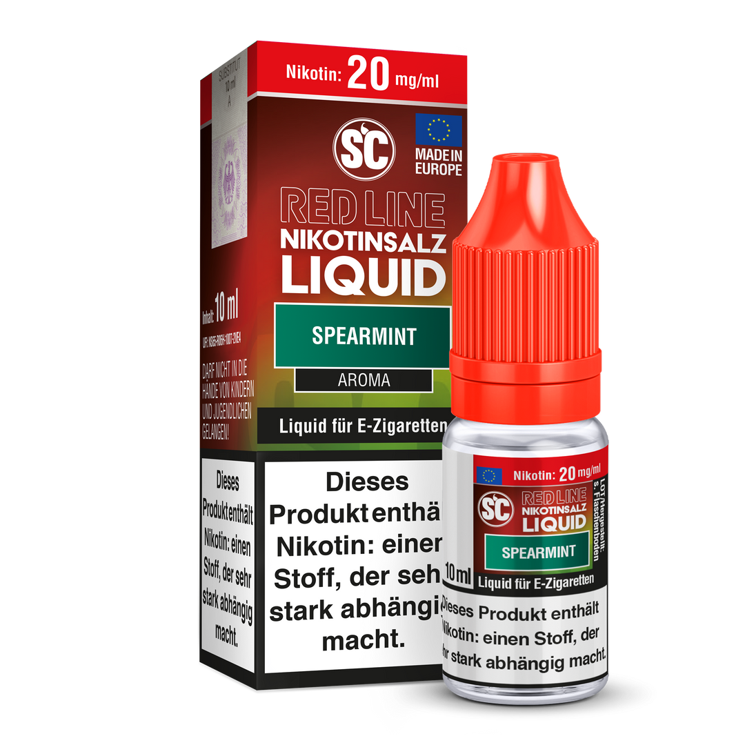 SC Red Line NicSalt Liquid - Spearmint
