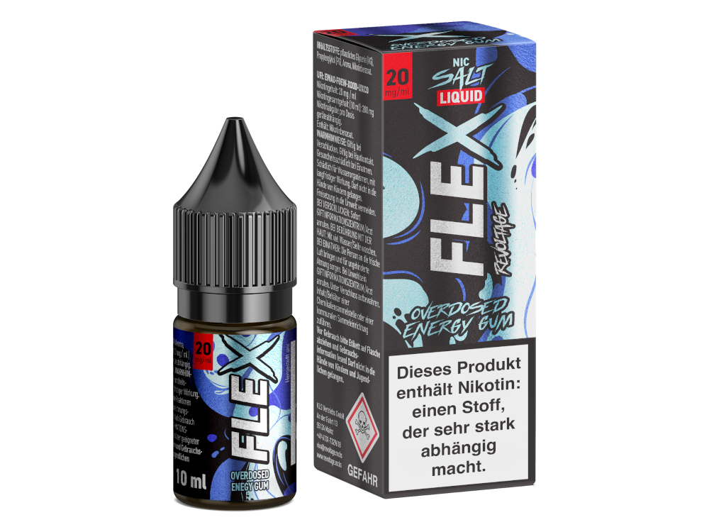 Revoltage FLEX Liquid - Overdosed Energy Gum NicSalt