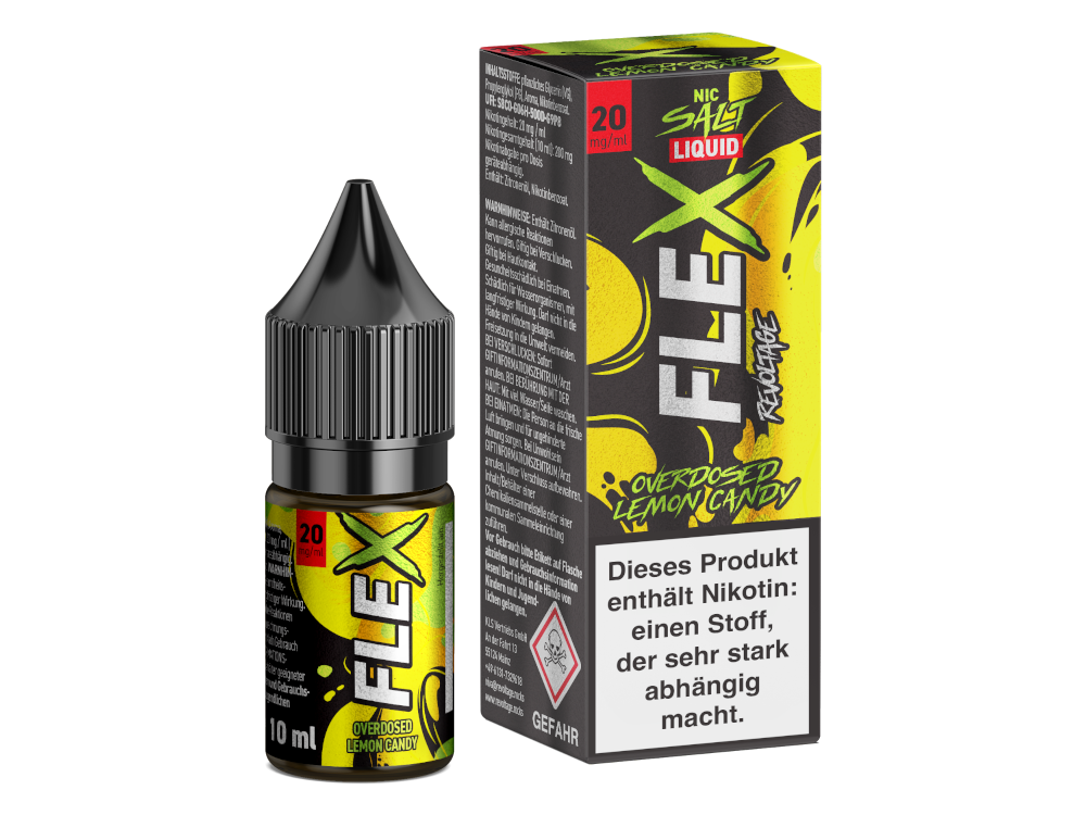 Revoltage FLEX Liquid - Overdosed Lemon Candy NicSalt