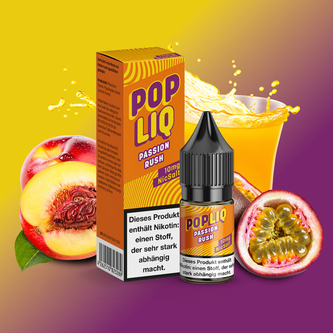 POPLIQ Nikotinsalz Liquid - Passion Rush
