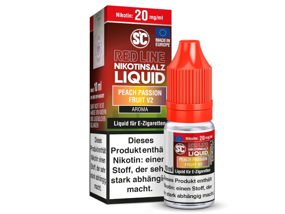 SC Red Line NicSalt Liquid - Peach Passion Fruit V2