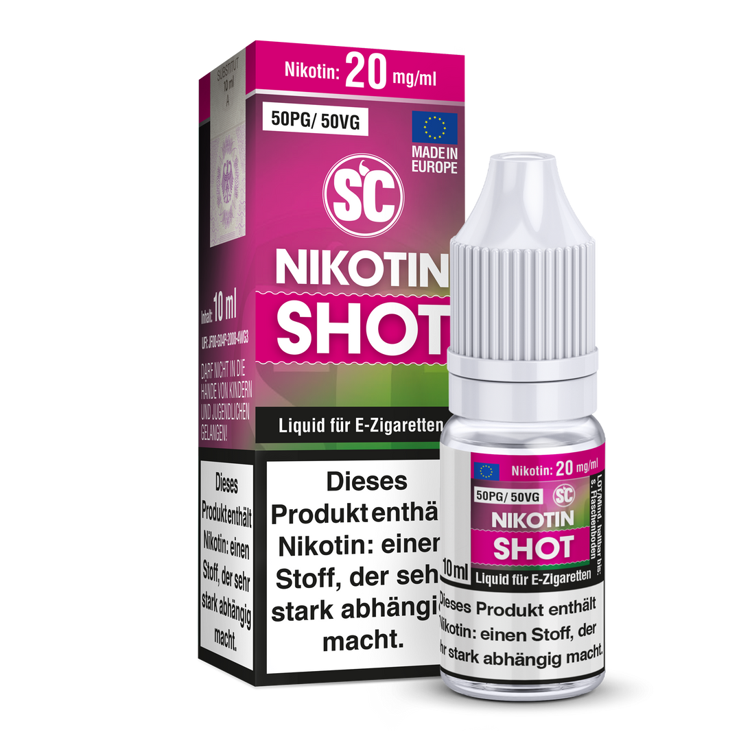 Nikotinshot 50/50 div. Stärken