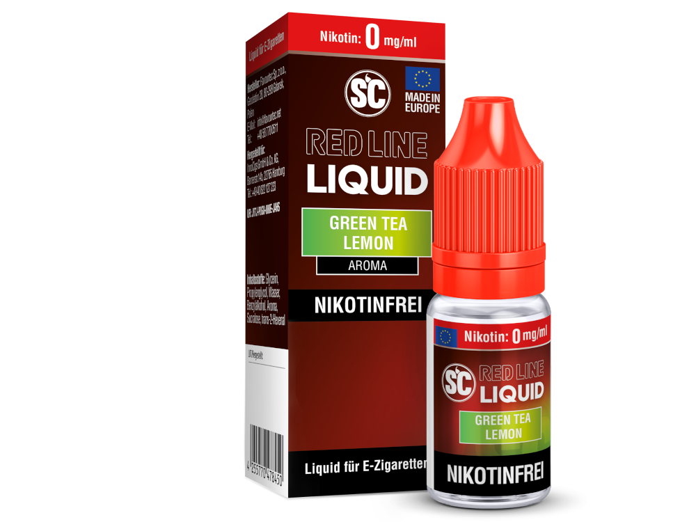 SC Red Line NicSalt Liquid - Green Tea Lemon