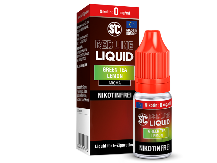 SC Red Line NicSalt Liquid - Green Tea Lemon
