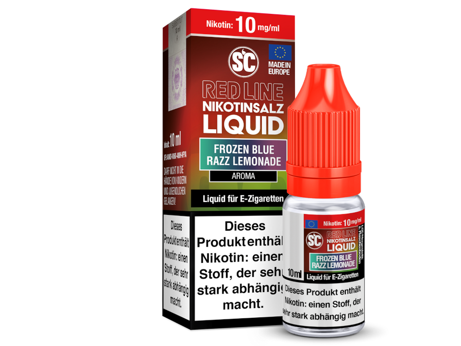SC Red Line Frozen Blue Razz, Overdosed Liquid, Blaubeere Himbeere Liquid, Nikotinsalz 20mg, Eiskaltes Beerenliquid, SC Red Line kaufen