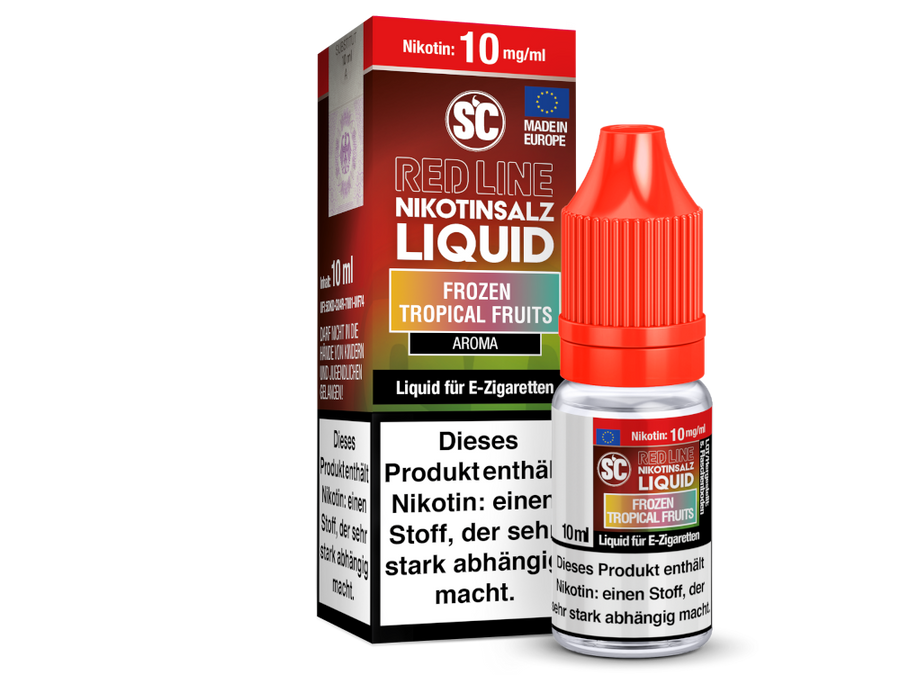 SC Red Line Frozen Tropical Fruits, Overdosed Liquid, Tropische Früchte Liquid, Nikotinsalz 20mg, Exotisches Liquid, SC Red Line kaufen, Aloe Vera Liquid