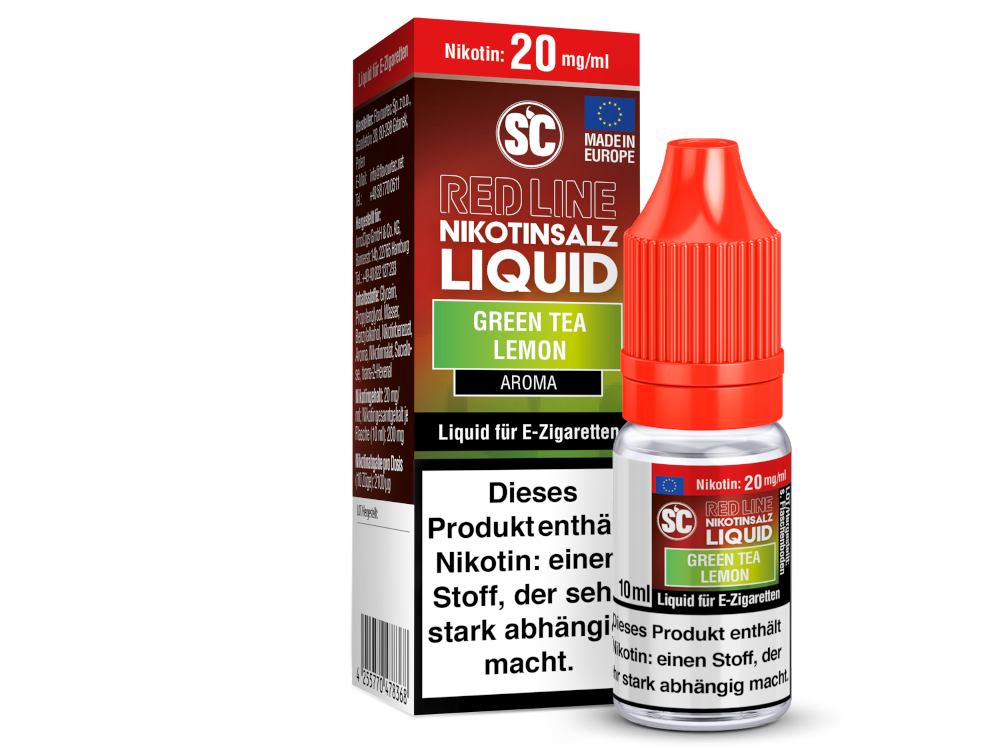 SC Red Line NicSalt Liquid - Green Tea Lemon